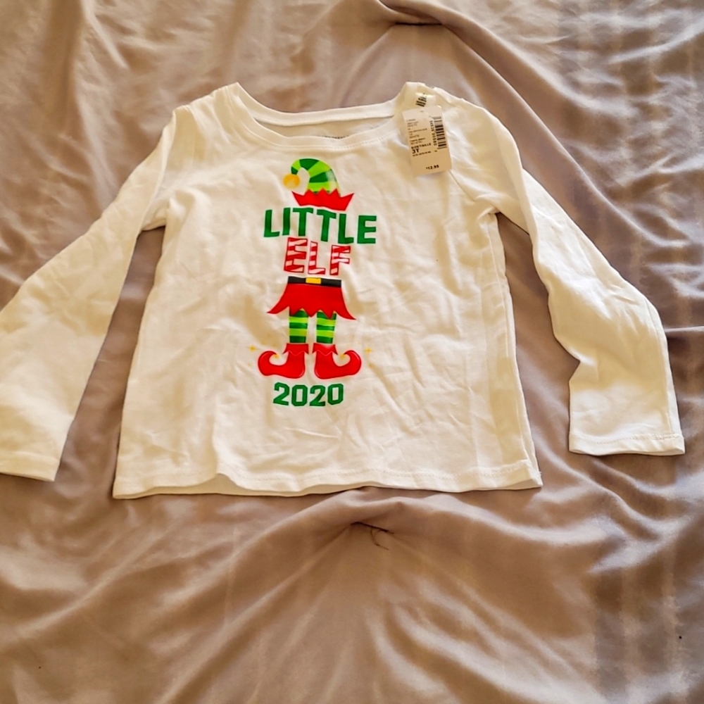 Long Sleve Shirt, The Children's Place, Size 3T, White